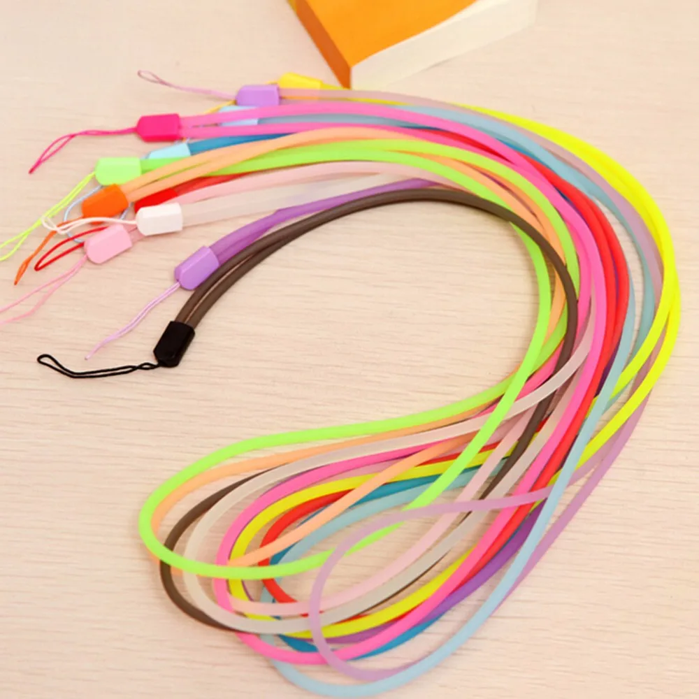 

10pcs/lot Luminous Lanyard For Mobile Cell Phone Key USB Cords Strap Random Color Mobile Phone Straps