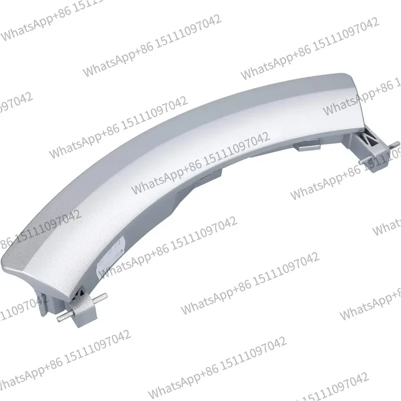 Фото Ручка дверцы, подходящая для стиральных машин Bosch Siemens Neff Balay Constructa 75178900751789, серебристо-белая, усиленная конструкция. №2