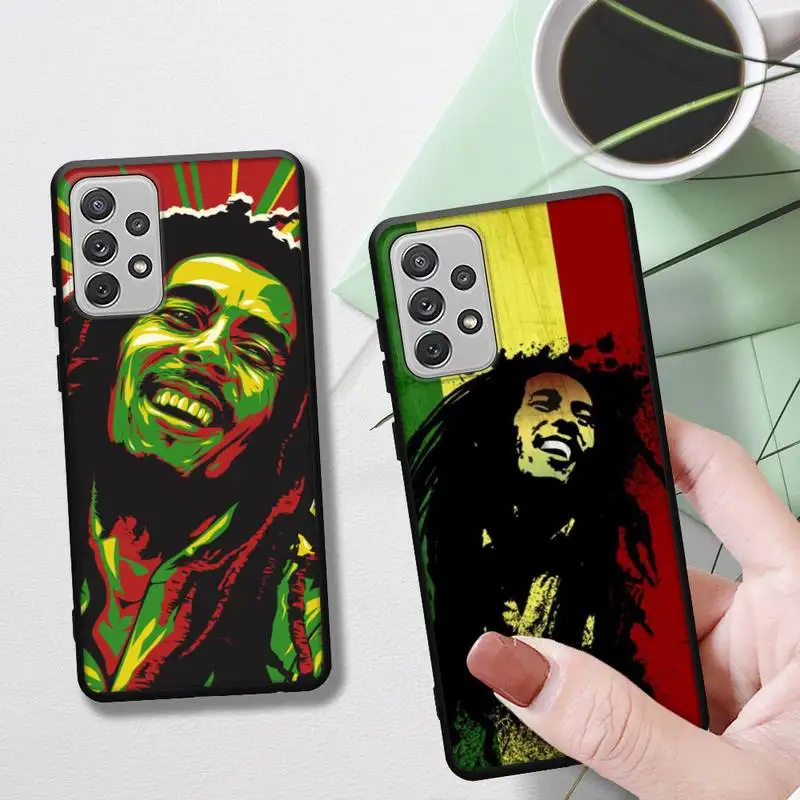 

For Samsung Bob Marley Art Phone Case for Samsung Galaxy A91 A80 A72 73 A52 53 A70 A41 A32 A21 A22S A42 5G A91 A80 phone Covers