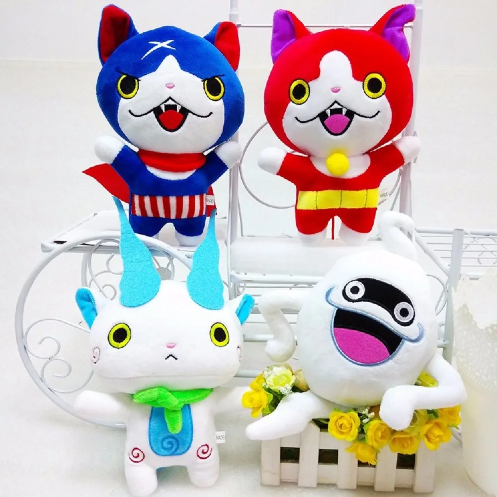 

Часы-игрушки Yokai, 20 см, Jibanyan Komasan Whisper, плюшевые мягкие игрушки-животные, кукла для детей, подарок для детей
