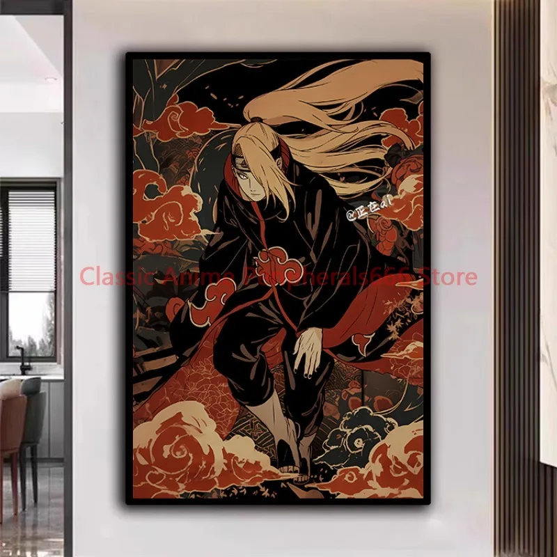 Naruto Poster Kakashi Sasuke Itachi Uchiha Akatsuki Anime Character Ukiyo-e Oil Painting Modern Home Decoration Aesthetic Gift (art.: 3920cab9ce033) - 3920cab9ce033
