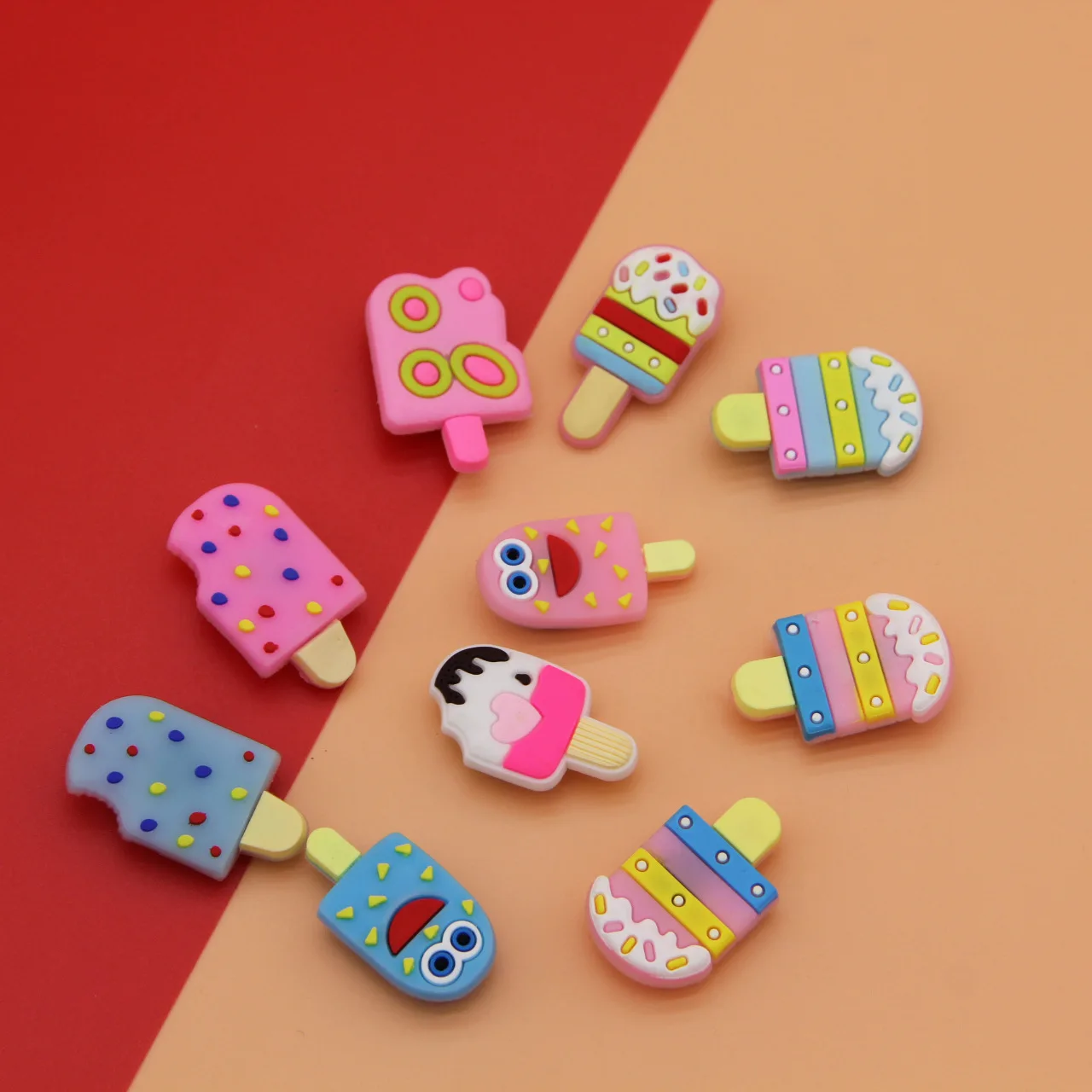 

Single sale 44 Types of Ball PVC Shoe Charms Shoe Accessories Sandals Decoration for croc jibz kids favor kawaii cute X-mas gift