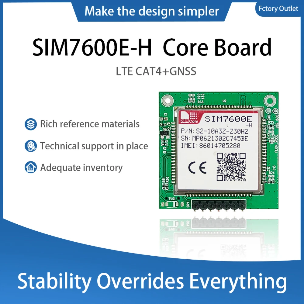 SIMCOM LTE CAT4 Module Core Board SIM7600E-H 4G LTE Cat 4 Breakout Board SIM7600E-H Development Board