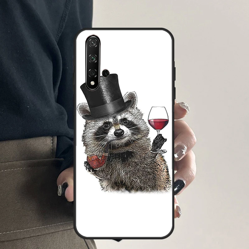 Чехол с изображением енота для Huawei Nova 12i 11i 8i 12s 9 10 SE Y91 Y90 Y60 Y70 Y72 Y61 P20 P40 P30 Lite P60 Pro
