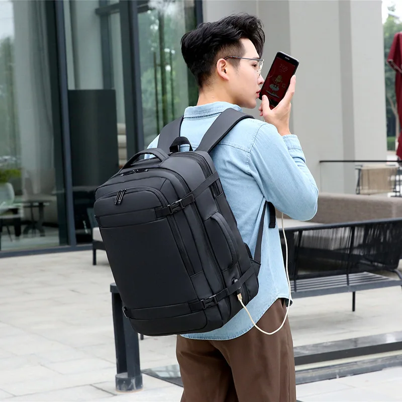 

Expandable Travel Backpack Large Capacity Multi-function Flight Backpacks Rechargeable Waterproof Laptop Backpack Leisure Bags