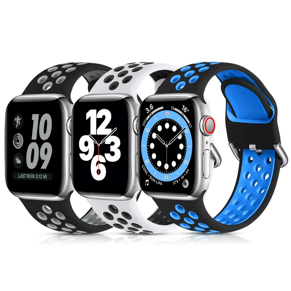 

Ремешок спортивный эластичный для Apple Watch, совместим с ультраремешком для мужчин и женщин, размеры 8/7/6/5/4/3/2/1/ SE 38 40 41 42 45 49 44 мм