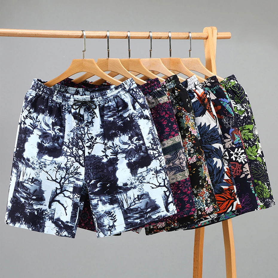 Гавайские пляжные шорты мужские 10XL плюс размер короткие брюки модные летние на