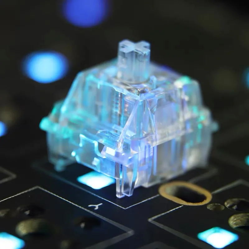 

EverGlide линейный переключатель V3 Aqua King, переключатель 55 г/62 г/67 г, 4-контактный 5-контактный RGB 55 г 62 г 67 г, переключатель Force MX, механический прозра...