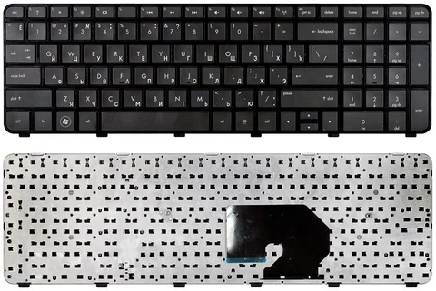 Клавиатура для HP Pavilion dv7-6c51er черная с рамкой