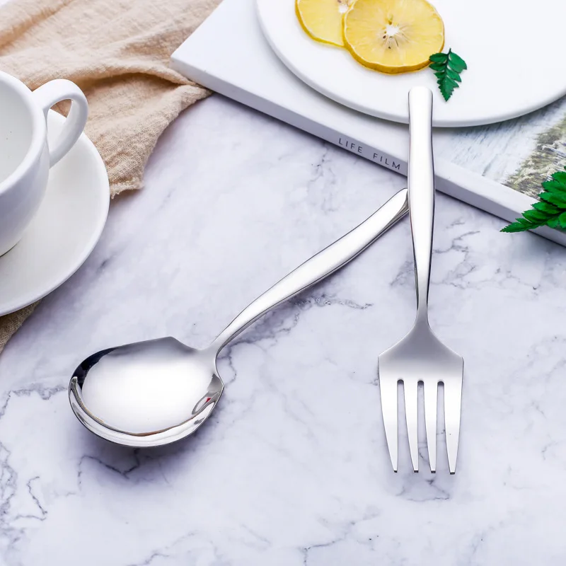 Stainless Steel Salad Servers Dinnerware Tableware