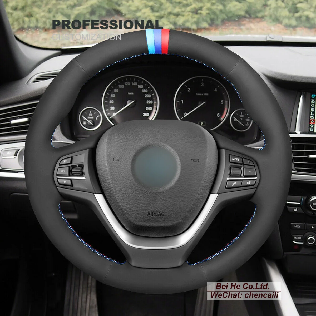 Customized Non-slip Black Suede Car Steering Wheel Cover Wrap For Acura TSX 2009-2014  TSX (Sport Wagon) Interior Accessories