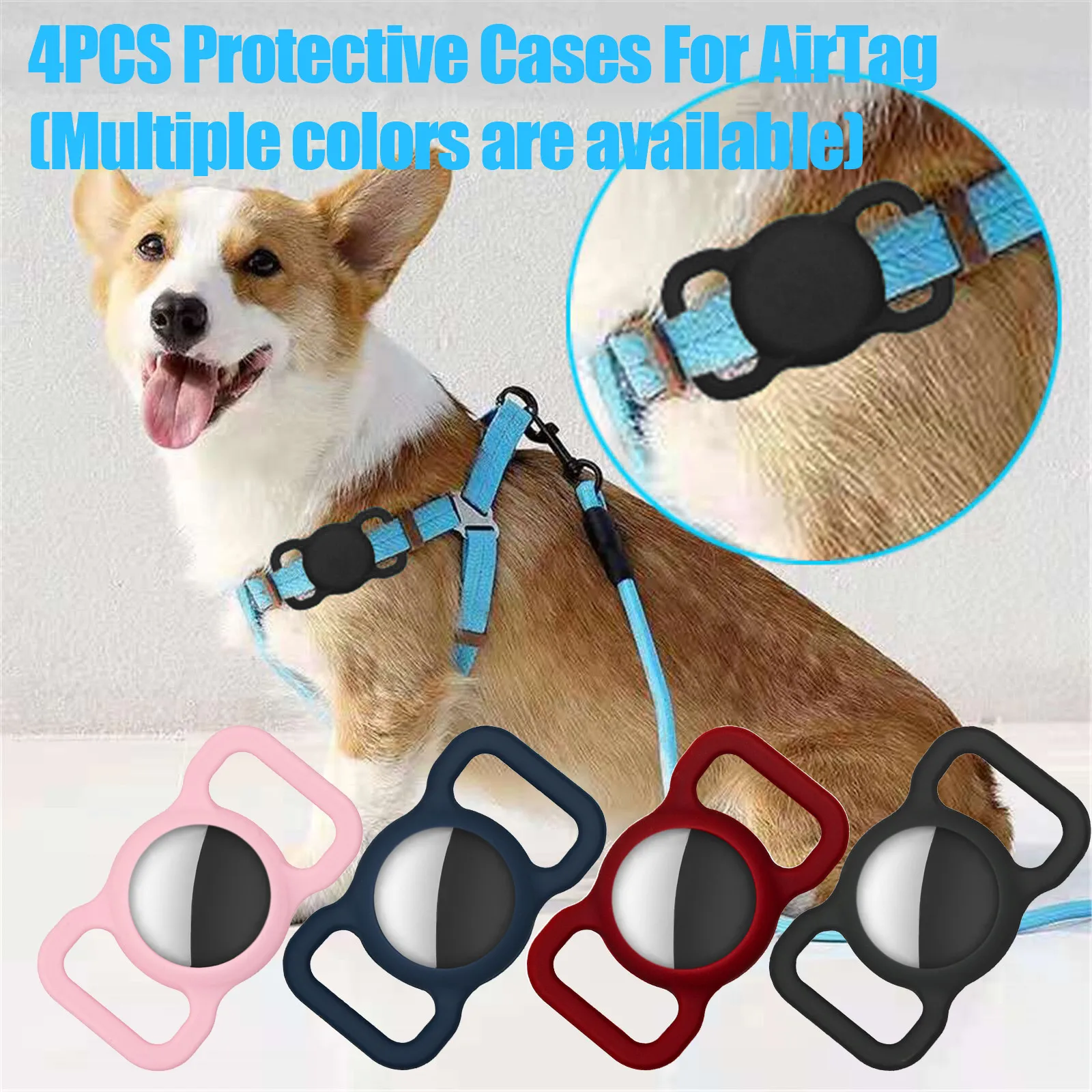 

Protective CoverSoft Silicone Sweat-proofUniversalFor Airtags Tracking Locator 1wr3r-am