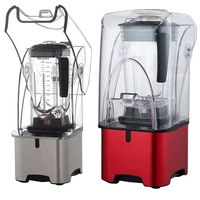 heavy duty commercial blender with sound cover professional high speed smoothie blender with ce