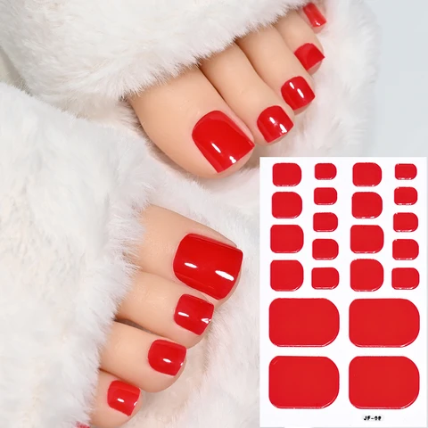 MAFANAILS Однотонные наклейки для ногтей 22шт