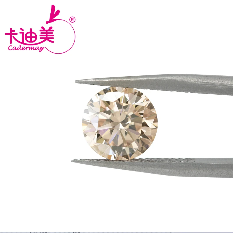 Камень CADERMAY VS1 для изготовления ювелирных изделий круглой формы цвет коричневый
