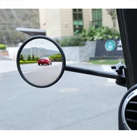1 pair Car Round Mirrors Side Rear View Mirrors 4x4 Off-road Mirror A Column Reversing Mirror Fit for Jeep Wrangler TJ LJ YJ JK