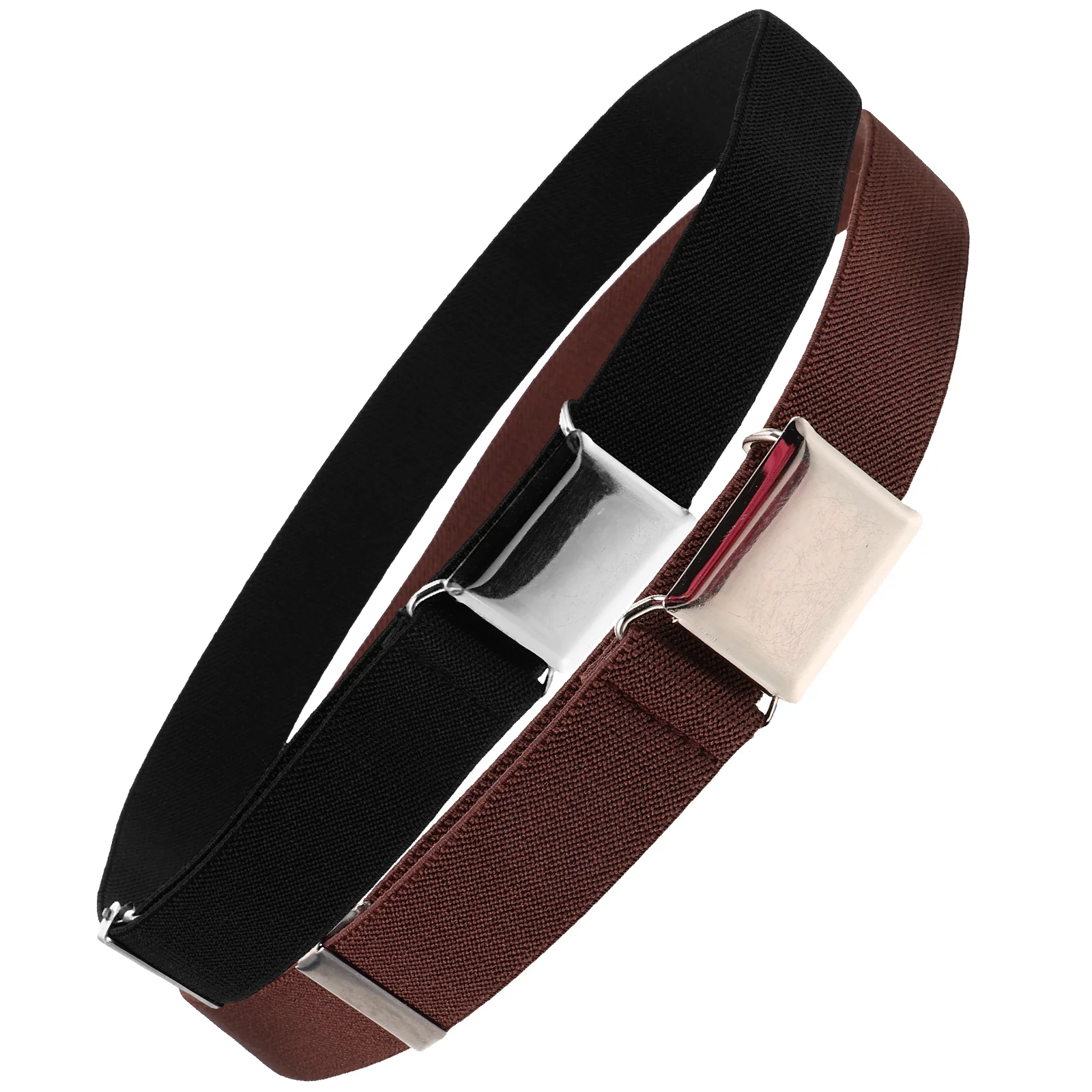 

2pcs Girl Stretchy Belt Adjustable Boy Elastic Belt For Dress Pants Jeans