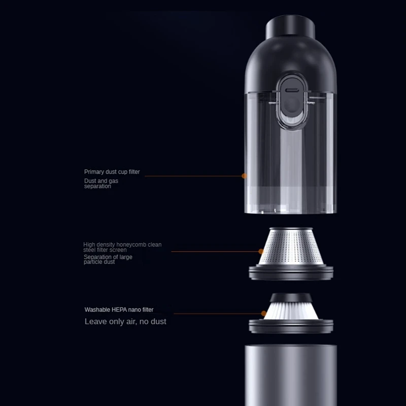 Беспроводной автомобильный пылесос 16000 Па
