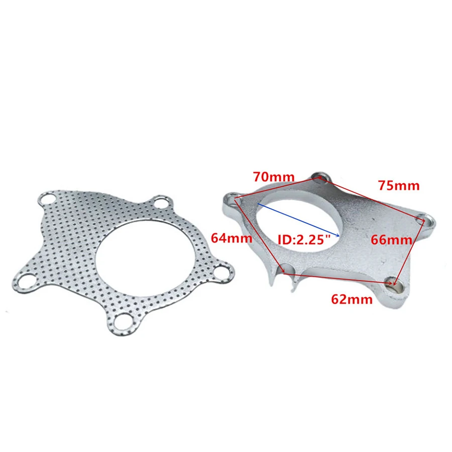 T3/T4 T04E 90 градусов 2 5 дюйма стандартная/самосвальная труба + прокладка болтов