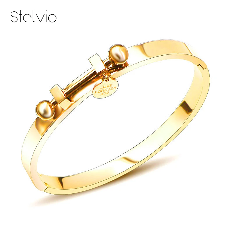 

2023 Lettering LOVE 18K Gold Silver Plated Bangles Cuff Bracelet Titanium Steel For Women Fine Jewelry Gift Accessories