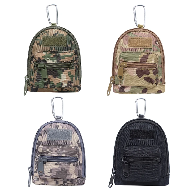 

Сумка-Органайзер H053 для кемпинга и походов, Сумка EDC Molle 1000d, нейлоновая сумка на ремень, карман для монет и ключей с зажимом, уличные аксессуа...