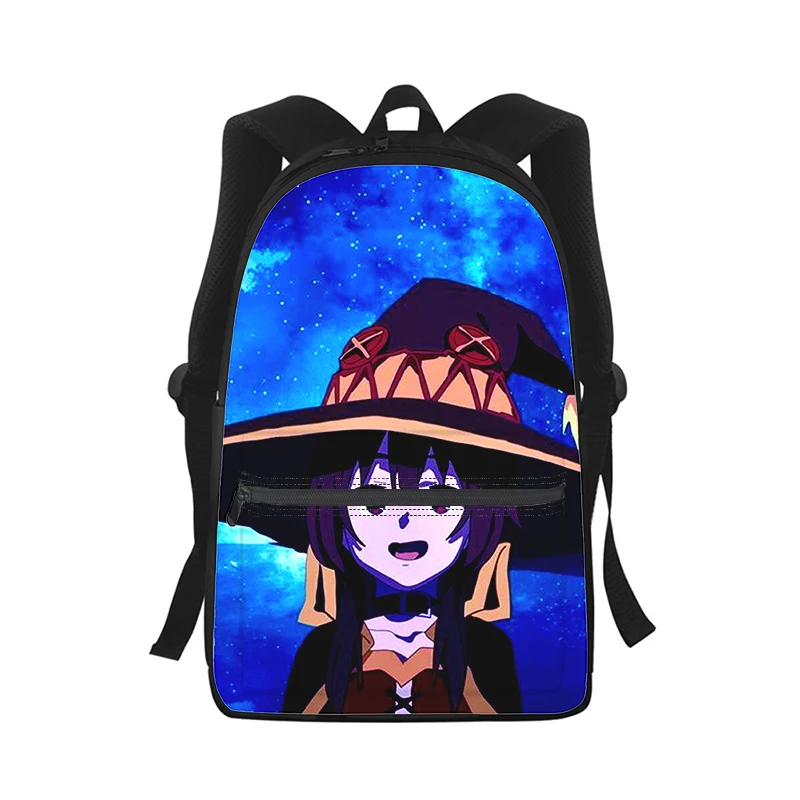 Konosuba Megumin cute Anime Men Women Backpack 3D Print Fashion Student School Bag Laptop Backpack Kids Travel Shoulder Bag