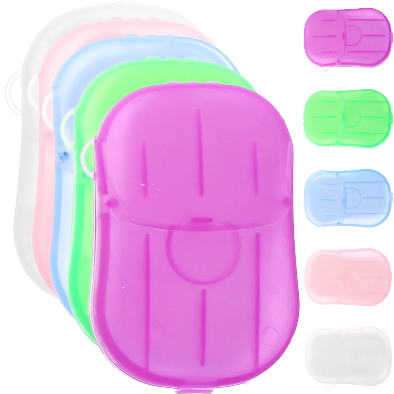 

10 Boxes Disposable Soap Paper Portable Soap Paper Sheet Travel Soap Paper for Hiking