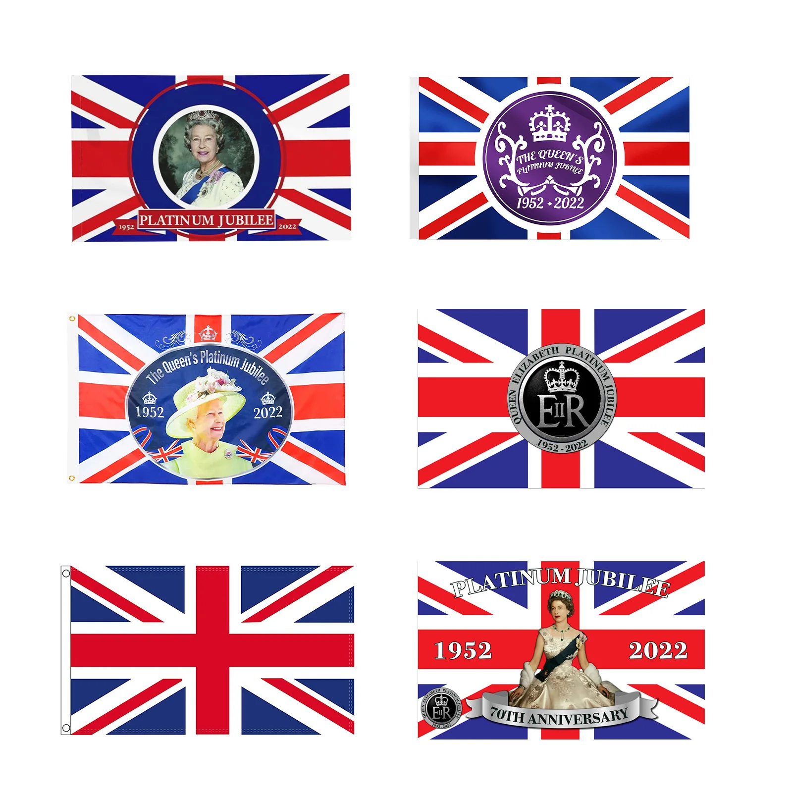 

Queen Elizabeth 2022 Platinums Jubilee Flag 70th Anniversary Street Party Giant Souvenir Banner Queen Elizabeth Party Flag