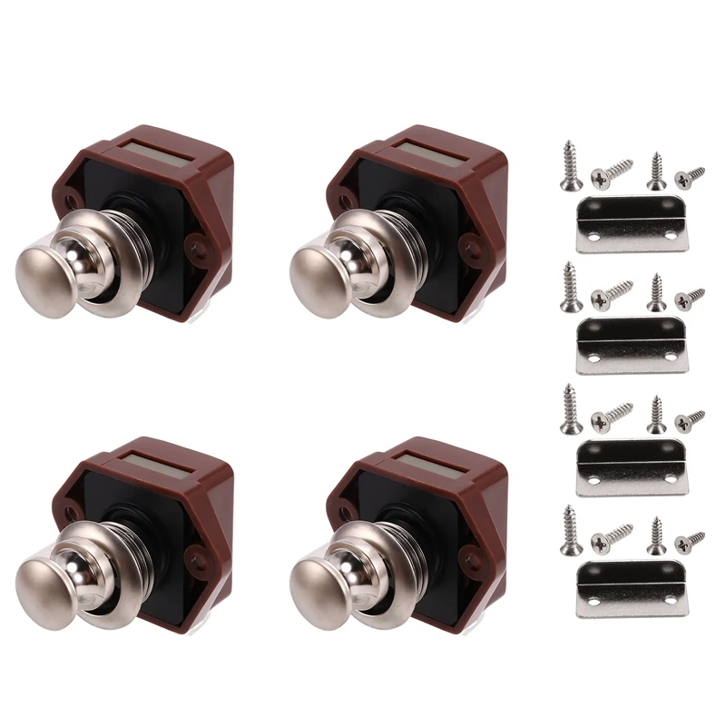 Кнопочный замок с защелкой бытовая кнопка для дверей мебели