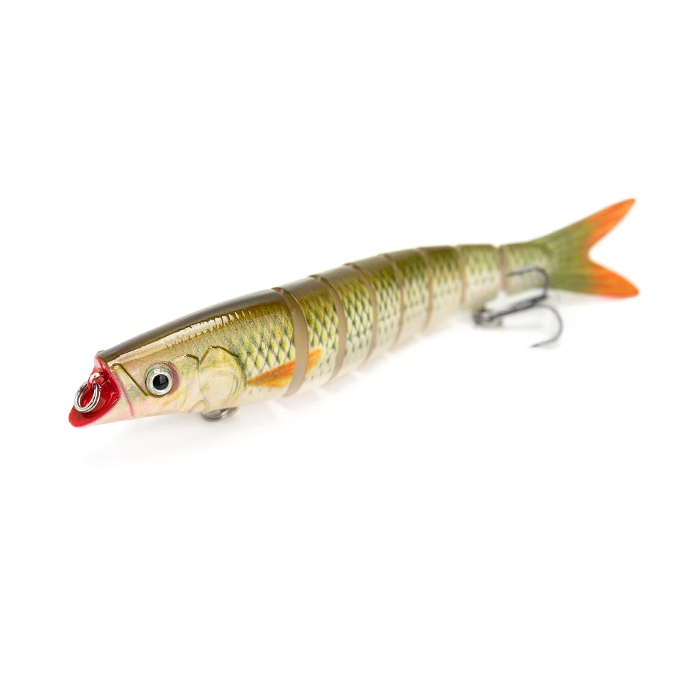 

14cm 21.5g Bionic Hard Bait Trout Minnow Fishing Lures Wobbler Swimbait NO.6 Treble Hooks With 3D Eyes Fit Ocean River Lake