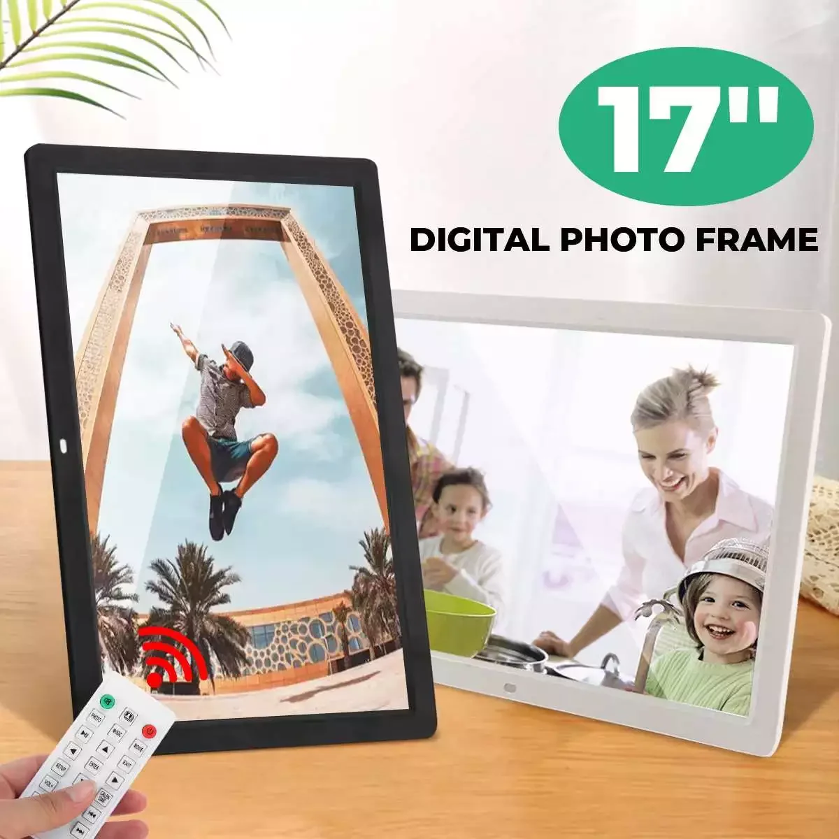 

Inch LED Backlight HD 1440*900 Full Function Digital Photo Frame Electronic Album digitale Picture Music Video Good Gift