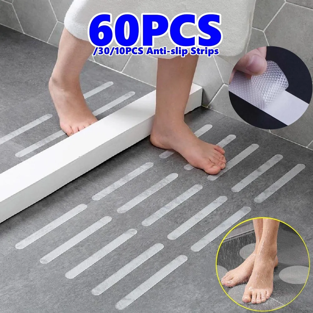 

Showers Shower For Slip Stickers Safety Anti-slip Bath Floors Strips Strips Stickers Stairs New Non Strips Transparent Bathtubs