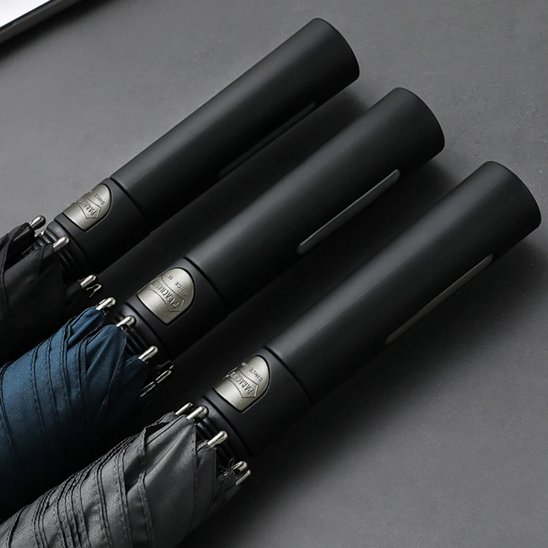 

Parachase 114cm Big Umbrella Men Windproof Strong Golf Long Handle Umbrellas Automatic Business Style 8 Ribs Fiberglass Paraguas