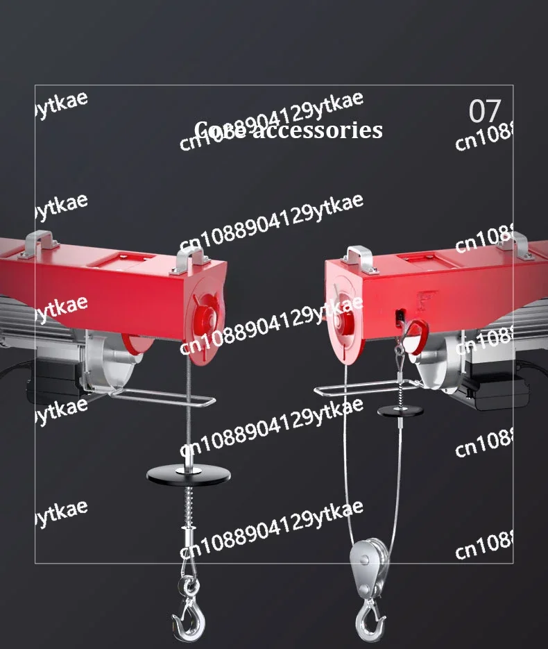 Micro Electric Hoist Household Decoration Duilding Lifting Winch Small Crane Tools
