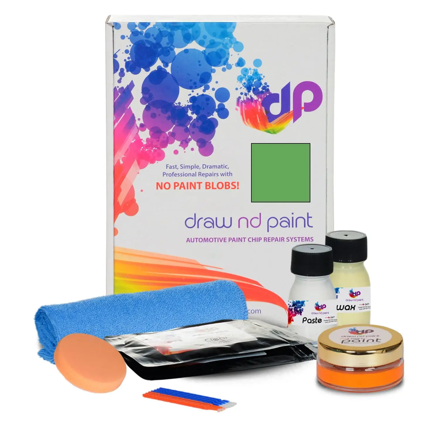 

DrawndPaint compatible with Pontiac Automotive Touch Up Paint - APPLE GREEN MICA with-45U-Essential Care