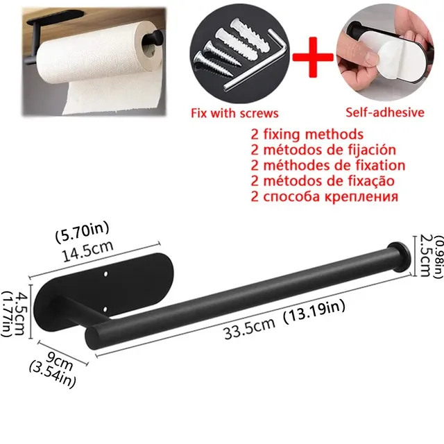 Küchenrollenhalter, selbstklebender Taschentuchhalter, Toilettenpapierspender, Schrankaufbewahrung, Serviettenhalter, Badezimmeraccessoires_voghion.com
