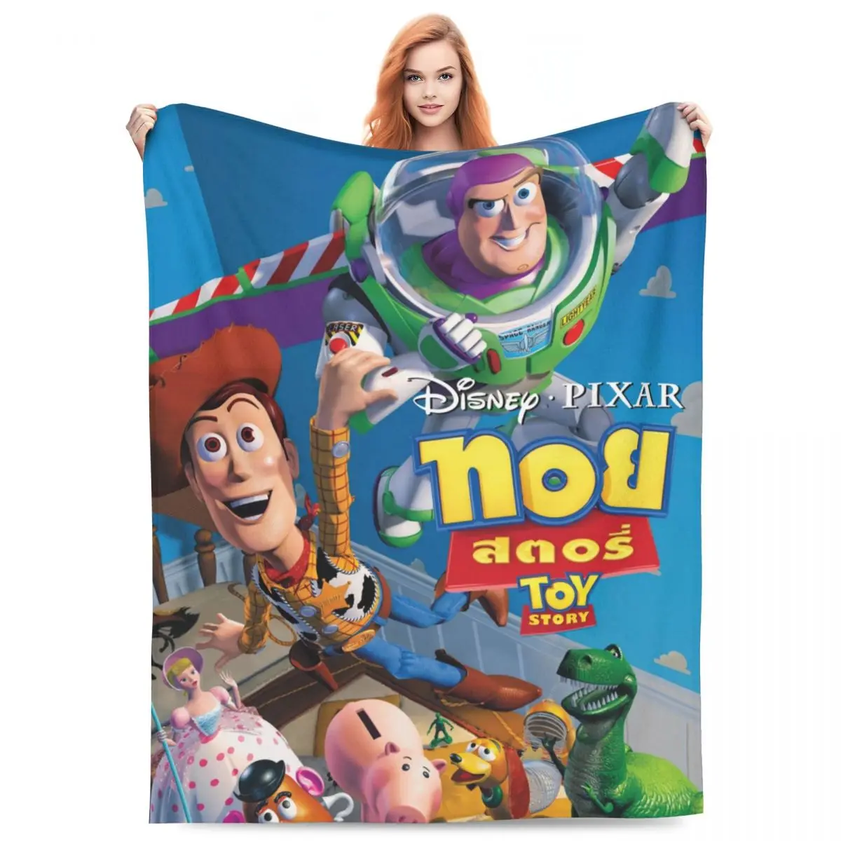 Одеяла История игрушек фланелевое одеяло для путешествий и офиса спальни теплое