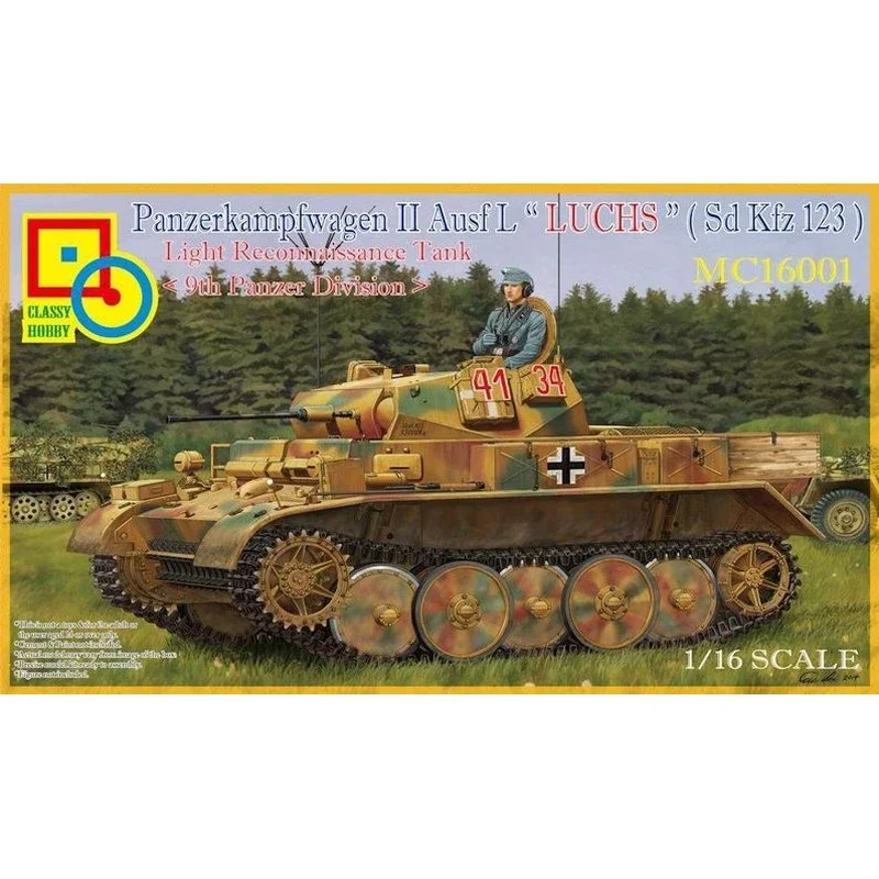Classy Hobby MC16001 1/16 Panzerkampfwagen II AusfL&quotLUCHS&quot(SdKfz123) — комплект масштабной модели