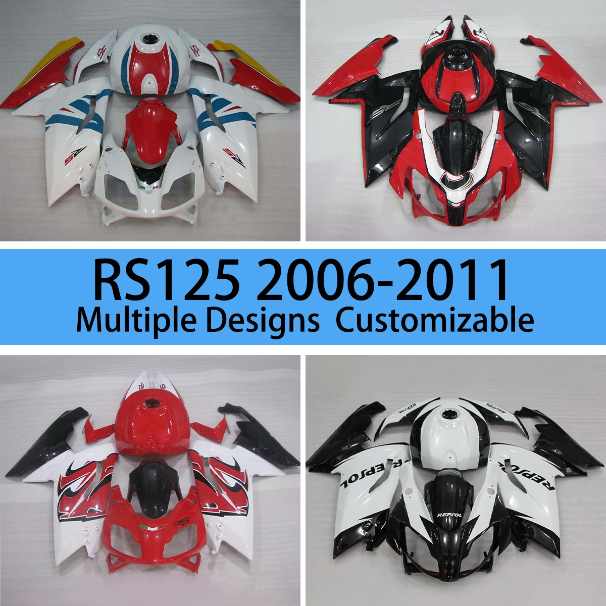 Лучший уникальный комплект обтекателей для Aprilia RS4 2006 2007 2008 2009 2010 2011 обтекатели