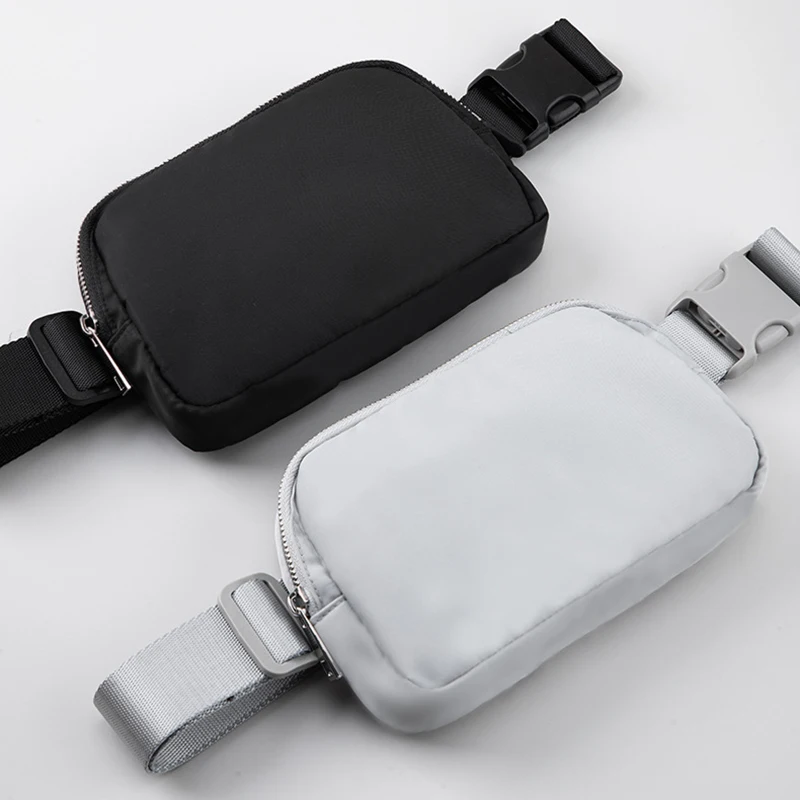 Waist Bag Messenger Bag Nylon Waterproof Chest Bag Outdoor Sports Running Cycling Travel Workout Adjustable Shoulder Strap