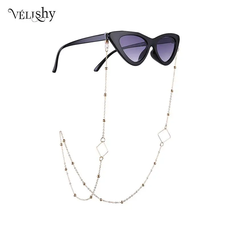 

Очки для глаз солнцезащитные очки Бисероплетение цепочка держатель шнурок ожерелье ремешок квадратный женский