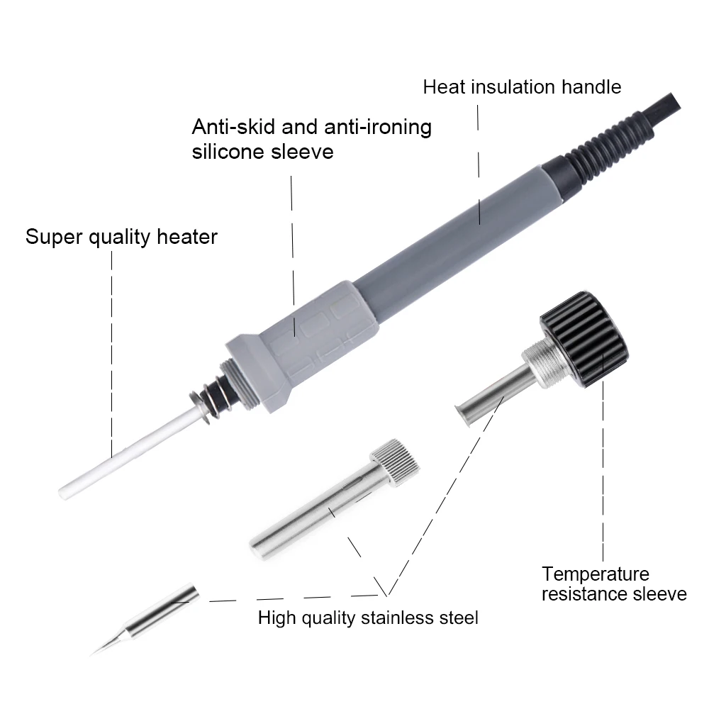 Портативная паяльная станция 8878D 2 в 1 для отпайки горячим воздухом светодиодный