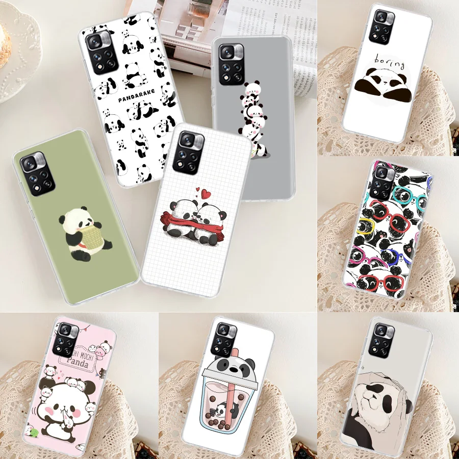 

Cute Panda Hard Plastic Phone Case For Xiaomi Redmi 10 10A 10C 10X 9 Prime 9A 9C 9T 8 8A 7 7A 6 Pro S2 6A K40 K30 K20 Cover Coqu