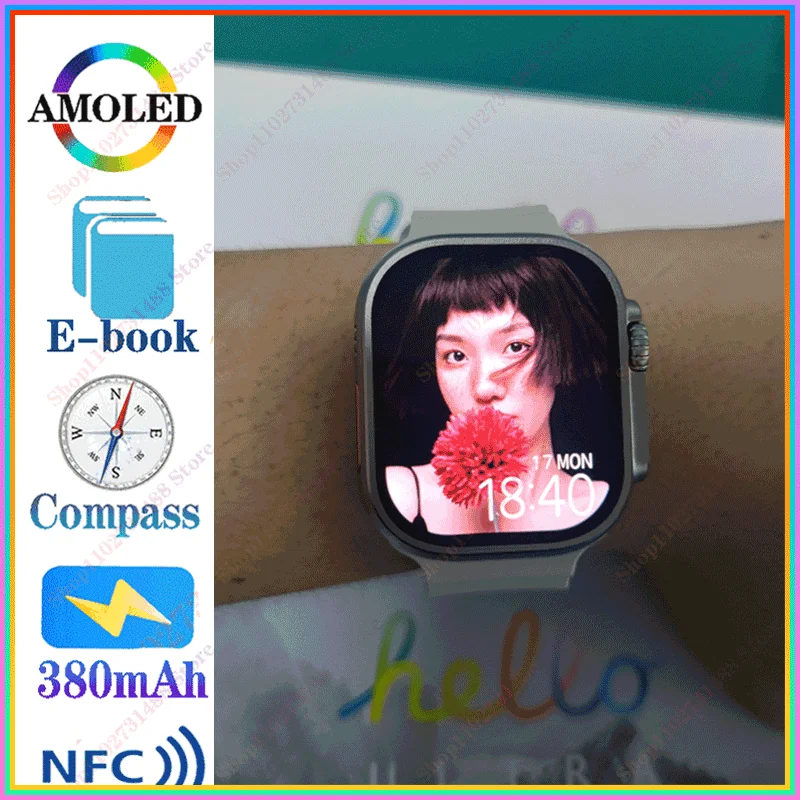 

2023 Hello watch 3 Amoled 2.04 Inch 4GB original Smart Watch Bluetooth Call Men Compass Series 8 Women Smartwatch PK HK8 Pro max