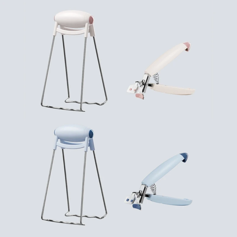 

29EF Kitchen Bowl Clips Stainless Steel Gripper Clip Anti-hot Clip Lifter Safe