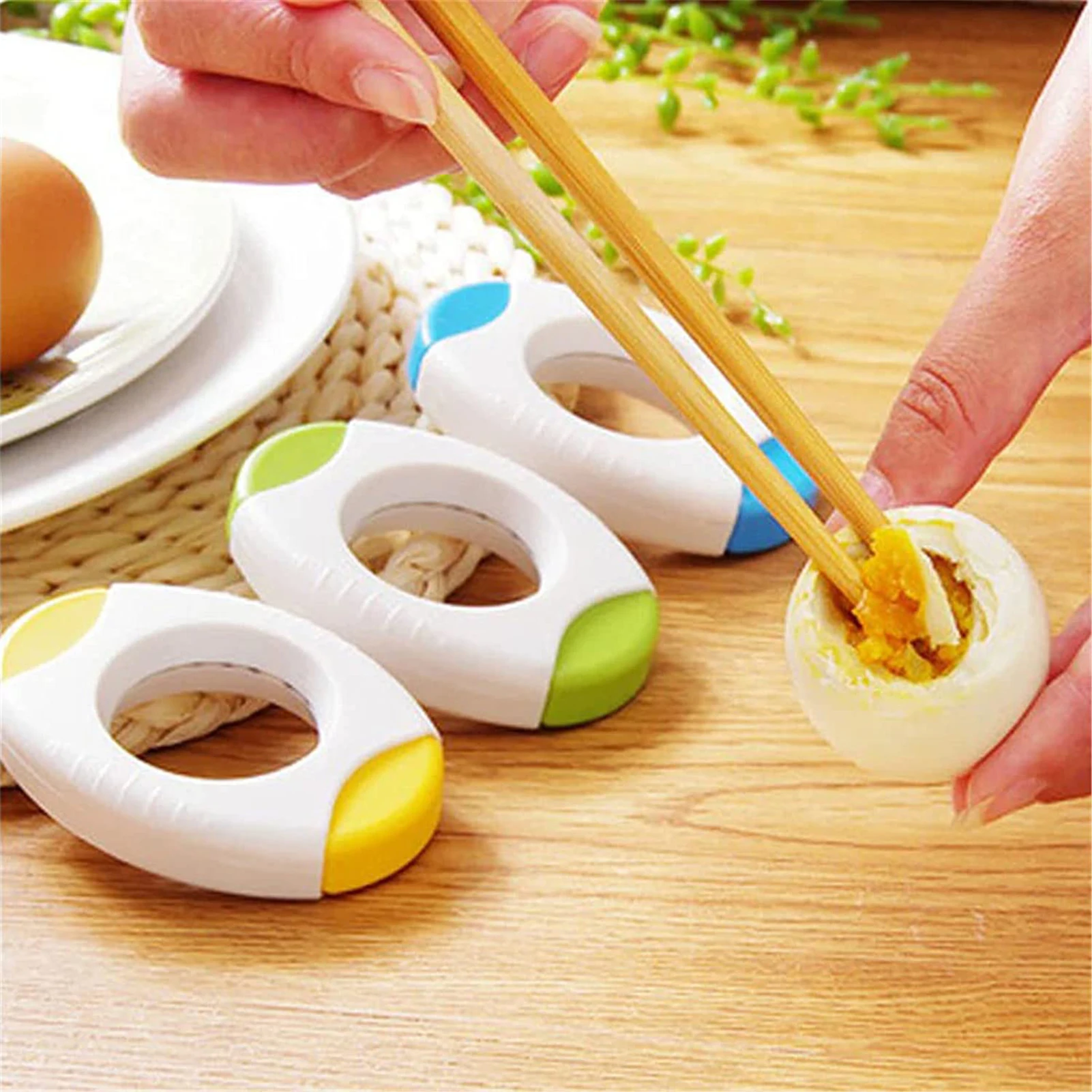

3PCS Egg Cutter Topper Tool kitchen accessories gadgets soft fruits vegetables Boiled Egg Shell Topper Cutter Opener Remove Tool