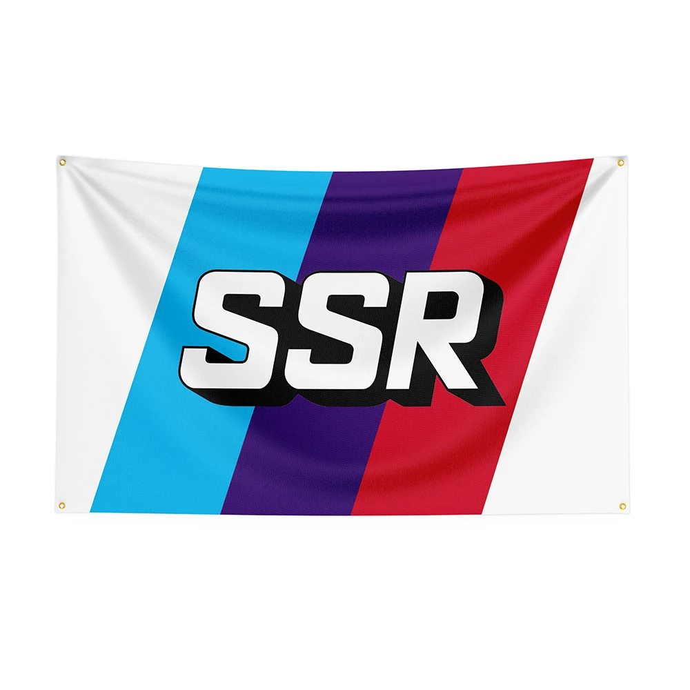 

90x150cm SSRs Flag Polyester Printed Racing Car Banner For Decor
