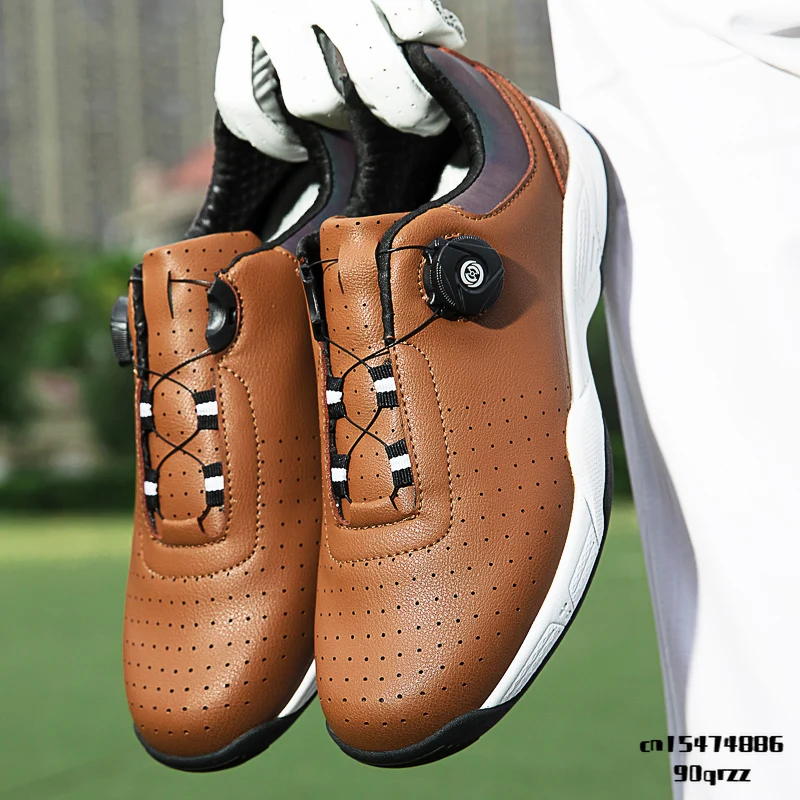 

New Waterproof Golf Shoes Men Professiional Golf Footwears for Men Anti Slip Walking Sneakers Outdoor Walking Shoes Male