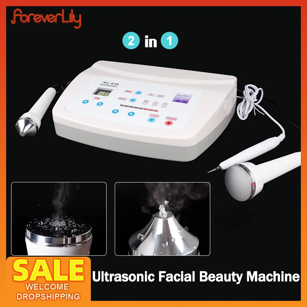 3 In 1 Ultrasonic Facial Beauty Machine Micro Plasma Freckle Removal Face Lifting Massager Skin Tattoo Wart Mole Freckle Remover