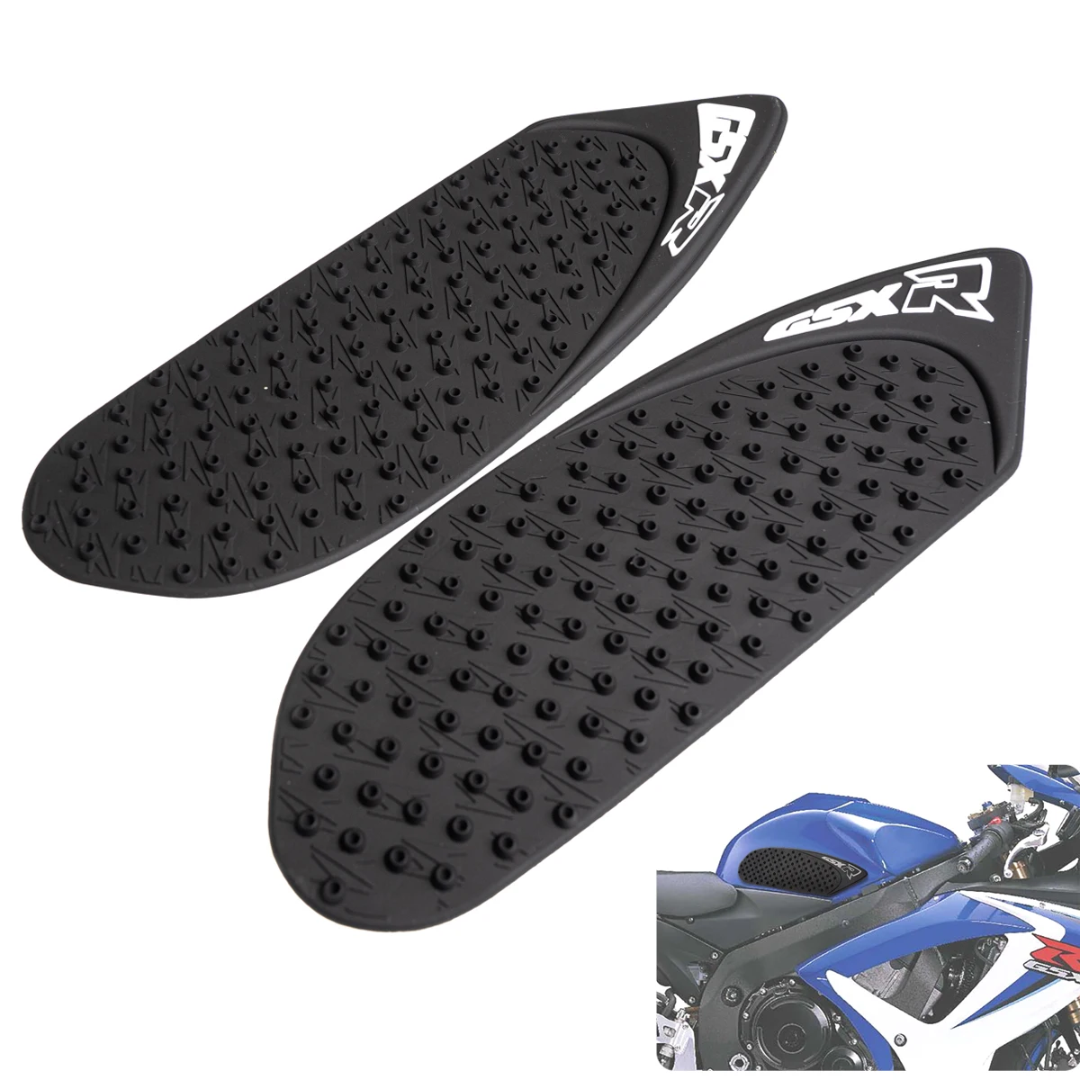 

Для suzuki GSXR 600 750 2006 2007 K6 K7 мотоциклетная наклейка на бензобак, боковая наклейка на колено, топливный бак, противоскользящая силиконовая накладка